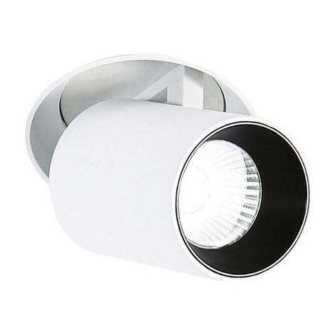 Spot encastré Italux LED 12W 3000K blanc orientable (1/5)