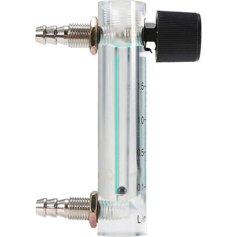 Débitmètre à gaz 0-1,5 LPM Raccord de tuyau réglable Régulateur de débit Tube souple pour hôpitaux Débitmètre (1/5)