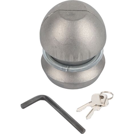 Anhängerschloss, robustes, korrosionsbeständiges Metall-Anhängerkupplungsschloss für Anhängerkupplungen. (1/5)