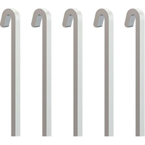 Tige carrée droite Acier 40 kg - 4 mm - Accessoire Cimaise Tableau 100 cm , Pack de 5 (1/2)