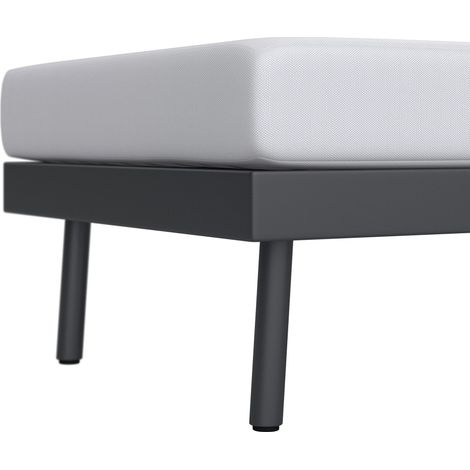 Mömax Loungegarnitur-Set Emma Grau Outdoorstoff/Metall (1/5)