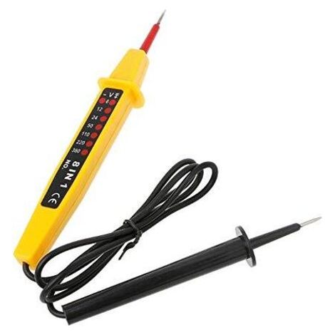 universel 6 V 380 V 8 en 1 testeur détecteur de tension compteur de continuité testeur de lumière Auto électrique stylo détecteur Test crayon (1/5)
