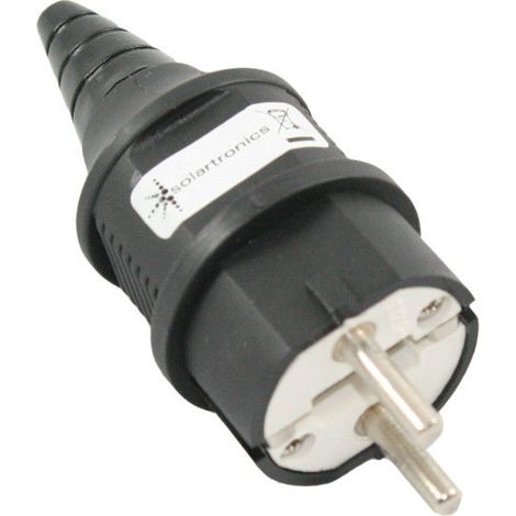 solartronics Schuko-Stecker 16A 250V Schutzkontakt IP44 1,5 mm²-2,5 mm²