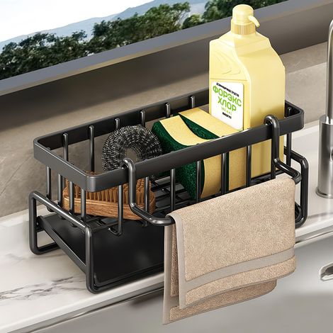 Porte Couverts, Etagère à Cuillères de Cuisine en Acier inoxydable, égouttoir à Vaisselle pour Baguettes/Cuillère/fourchette égouttoir à Couteaux, Organiser les Tiroirs et les Plans de Travail (05) (1/5)