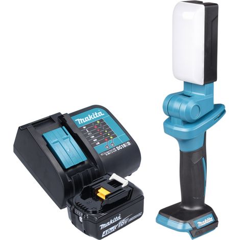 Makita DML 816 SM1X Akku Arbeitsleuchte 18 V 500 lm LED + 1x Akku 4,0 Ah + Ladegerät
