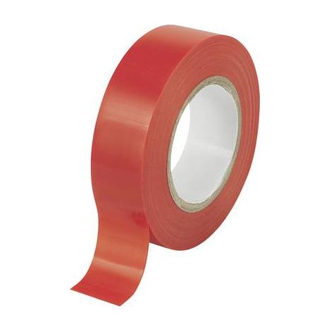 TRU COMPONENTS TC-9559248 Ruban isolant rouge (L x l) 20 m x 19 mm 1 pc(s) (1/2)