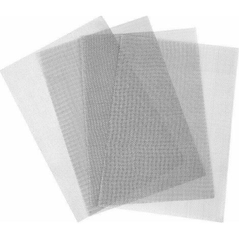 Set of 4 stainless steel mesh screens (304 grade, 20 meshes) – Dimensions 30.5 x 20.3 cm – Corrosion and rodent resistant