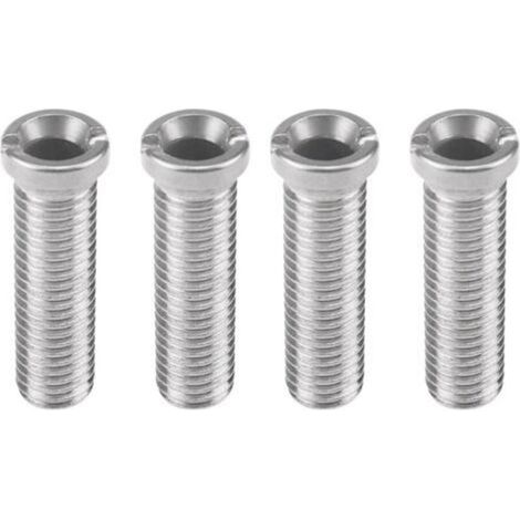 4 tornillos de acero inoxidable para cesta de fregadero de 45 mm M12, para tapón de colador de fregadero - Silverdengyank-Crezuo