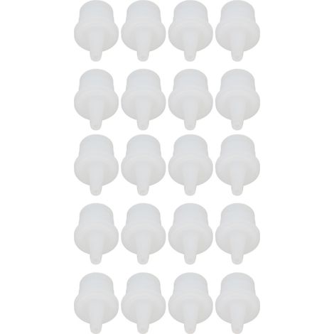20 embouts de rechange pour flacons de colle à faux cils en ABS brillant, pour colle pigmentée (1/5)