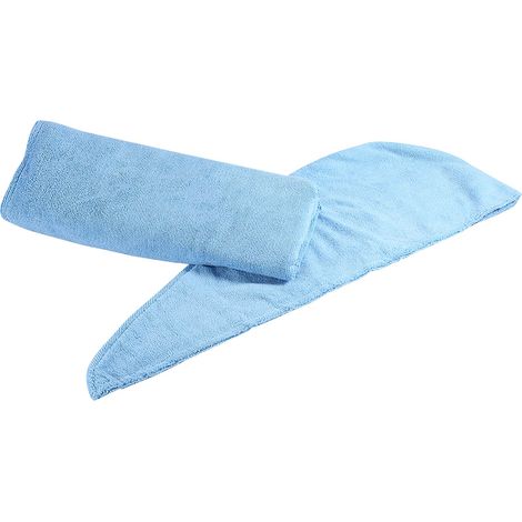 Ensemble Peignoir Et Bonnet De Séchage - Matière Douce Absorbante - Pour Spa Douche Sauna - Lot De 2 Pièces (1/5)