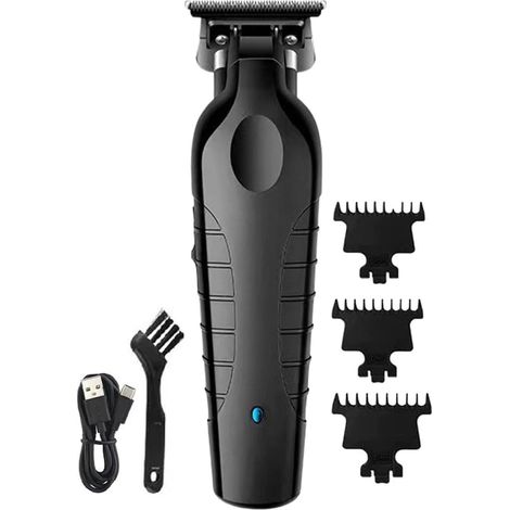 Terrimateur de cheveux pour homme, tondeuse troyer professionnel rechargeable, kit toilettage masculin puissant calme, rasoir à électrique barbe, corps, visage - (1/5)