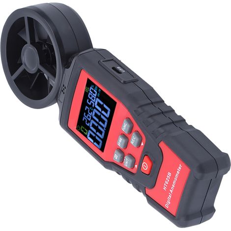 Anémomètre numérique portable HT625B pour la mesure du débit d'air, de la vitesse, de la température et de l'humidité (1/5)