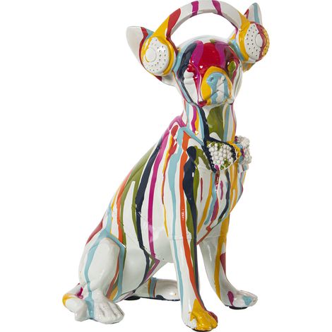 Figurine Chien Résine MulticolorePaint Jets 17X13X26 Cm (1/4)