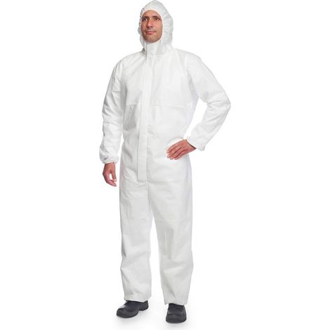 Combinaison jetable à cagoule 20 - Blanc-D15338149 - Proshield