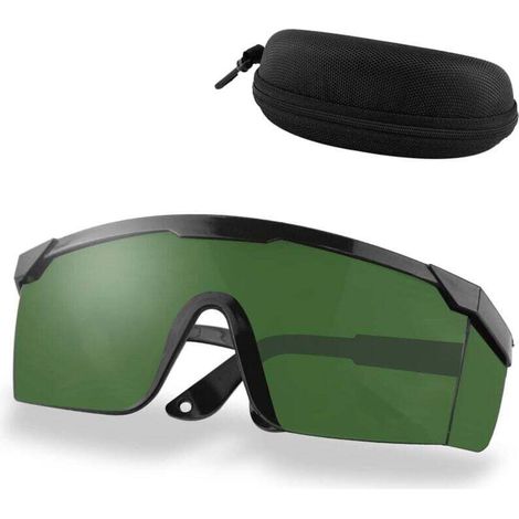 Lunettes de protection des yeux, Alldo Lunettes IPl Lunettes laser Lunettes d'équipement de beauté pour graveur laser d'épilation IPl, vert (1/3)