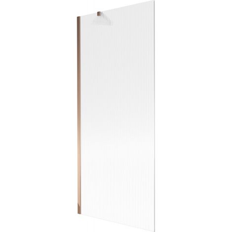 Mexen Next paroi de baignoire 1-volet 80 x 150 cm, à motifs, or rose - 895-080-000-00-09-60 (1/5)