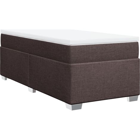 Maison Exclusive - Boxspringbett mit Matratze Dunkelbraun 80x200
