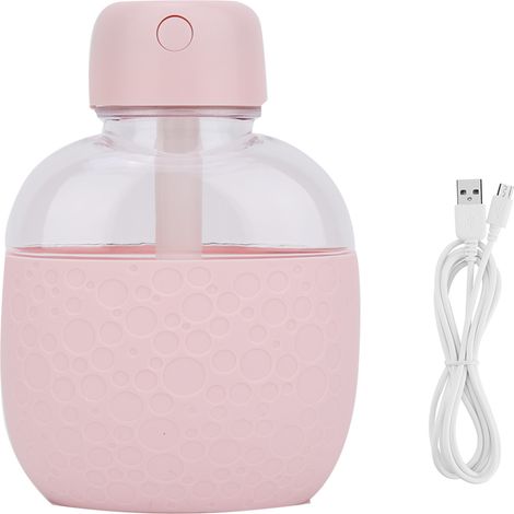 Humidificateur Mini - Ultrasonique - USB - Pour Bureau Maison Chambre - Lumière Nuit Chaude - Rose - 1 Pièce (1/5)