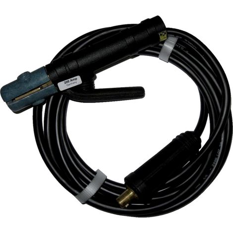 Schweißkabel-Set mit E-Halter 5 m 200 A (10-25 qmm) Gummi