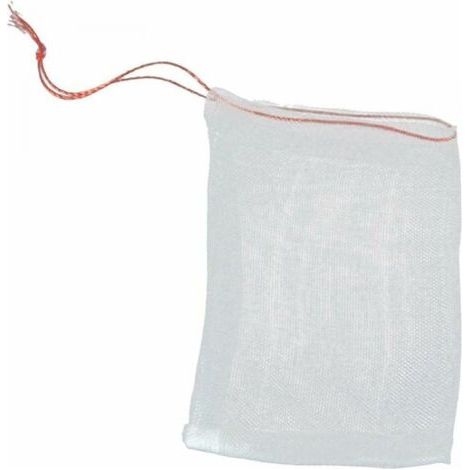 Packung mit 100 Schutzbeuteln für Obst – Insektennetz für Obstbäume – Netzbeutel mit Kordelzug zum Schutz von Tomaten, Weintrauben und Mangos (10 x 15 cm) (1/4)