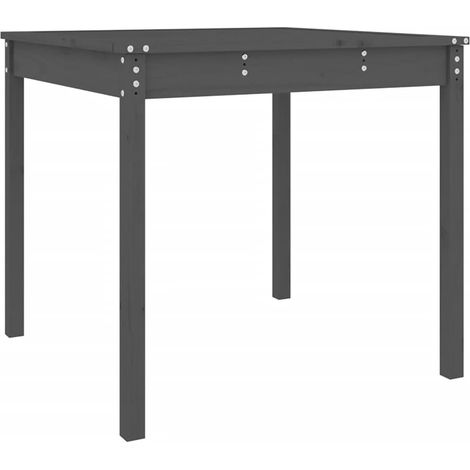 Maison Exclusive - Tavolo da Giardino Grigio 82,5x82,5x76 cm Legno Massello Pino