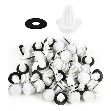 SHINING HOUSE100 pièces clips de voiture, clips de retenue, clips de montage de voiture, rivets de clip de montage de véhicule universels, attaches de serrage de porte, adaptés aux panneaux de porte d (1/5)