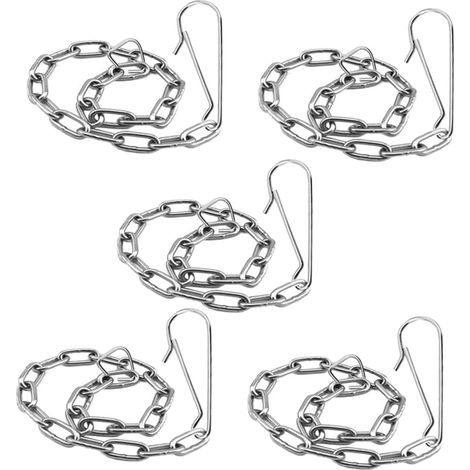 Chaîne de Clapet de Toilette Lot de 5, 5 Pièces, Acier Inoxydable (1/5)