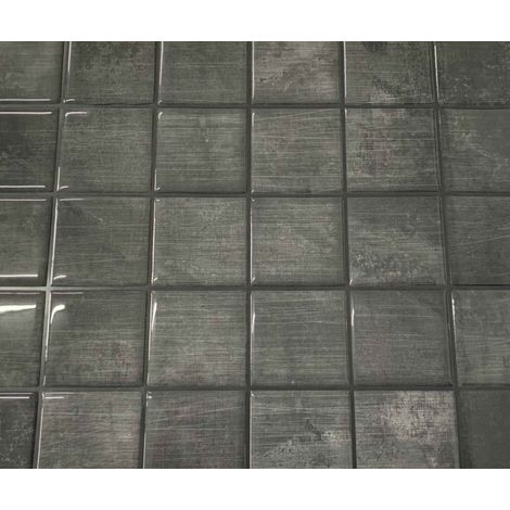 Azulejo adhesivo 3D mosaico de acero - Access Deco