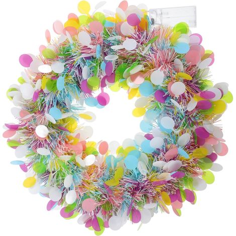 Guirlande Lumineuse De Noël Scintillante Décorations Festives pour Printemps Guirlande Colorée pour Salle De Classe Et Couronne Décorative à Paillettes (1/5)