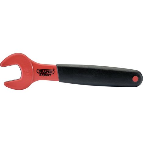 Draper 20mm VDE Approved Fully Insulated Open End Spanner for Electrical Work, Rated for 1500V DC and 1000V AC, Model 99478 (1/5)