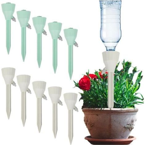 Drip Irrigation Kit - 12 Pieces - Adjustable Automatic Watering for Bottles (1/4)