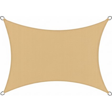 Sonnensegel rechteckig 4x5m SolVision HS9, Sand