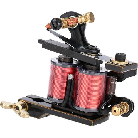 Machine a tatouer professionnelle en alliage, bobines en cuivre, pistolet shader pour tatouage, kit de tatouage robuste (1/5)