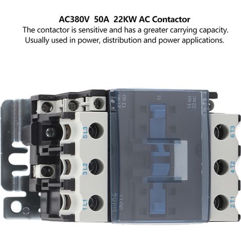 CJX2-5011 Contacteur Électrique Alternatif Industriel Haute Sensibilité 50A 380V (1/5)