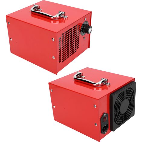 Tragbarer Ozongenerator/Luftreiniger, leistungsstarke Version, rot, mit Timer, EU-Stecker, 220 V, 5 g/h (1/5)