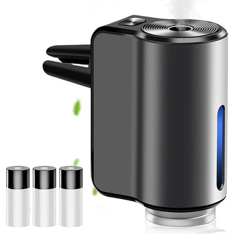 Electric Car Air Freshener Ultrasonic Air Freshener with 3 Modes Auto On/Off USB Battery for Car/Office/Gifts (1/5)