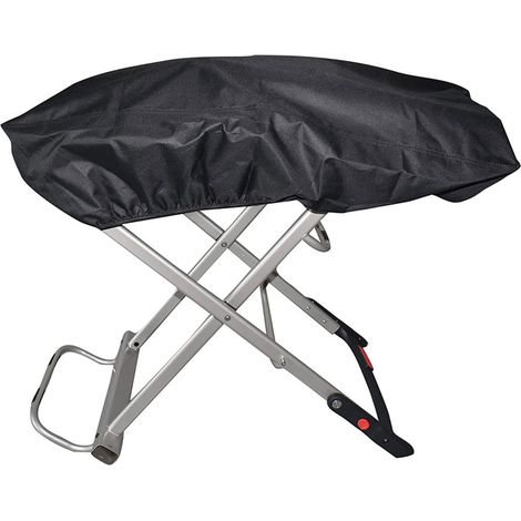 Housse de protection robuste pour barbecue à gaz portable Weber Traveler, imperméable, en tissu Oxford, noire