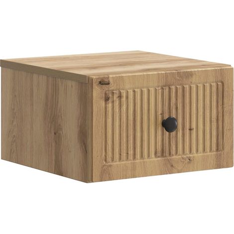 Mesita de Noche de Pared Roble Artesanal 33 x 34,5 x 20 cm vidaXL