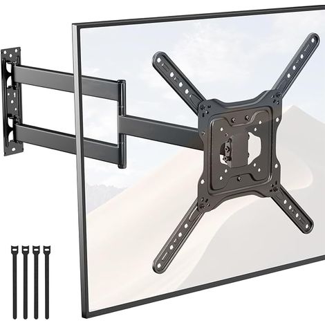 Extra Long Range 728mm TV Wall Mount for 23-65 Inch LCD/LED/OLED TVs, Corner TV Bracket with 180° Swivel and Tilt Bracket, VESA 400 x 400 mm Max. (1/5)