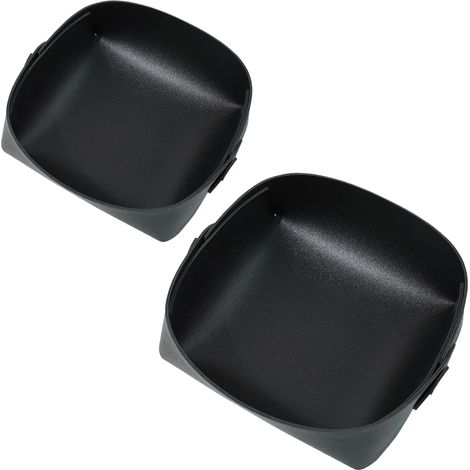 Plateau de rangement en cuir noir pour bijoux, montres, monnaie, clés et téléphone, idéal pour table de chevet. (1/4)
