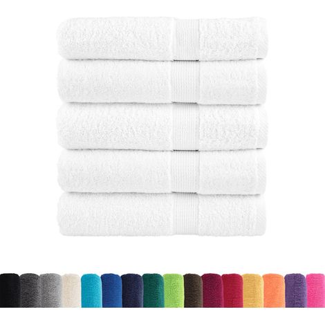 Serviettes de douche de qualité supérieure SOLUND 25 pcs blanc (1/5)