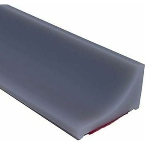 2m Gris Barriere Douche Et Système De Rétention Silicone,Anti Débordement Seuil De Douche Barrage D\'eau En Caoutchouc Autocollante (1/4)