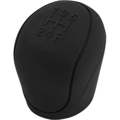 1 STÜCK (Schwarz) Universal-Schaltknaufabdeckung für Auto aus weichem Silikon, Automatik, 5 Gänge, Schaltknauf, rutschfeste Kappe, Auto-Schalthebel, bunte