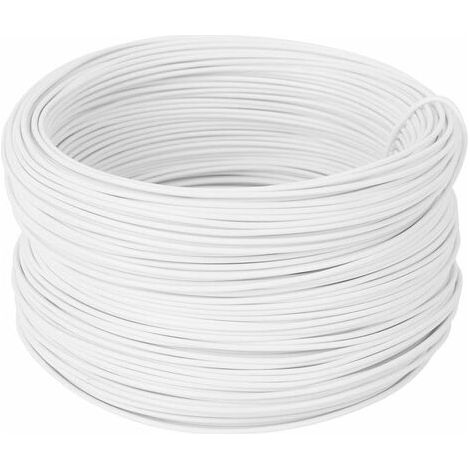 Cravate de fil de fer galvanisée de 100 m, fourche de plante de branche de raisin fait main blanc galvanisé Cravate de protection solide et durable de 0,55 mm (1/5)