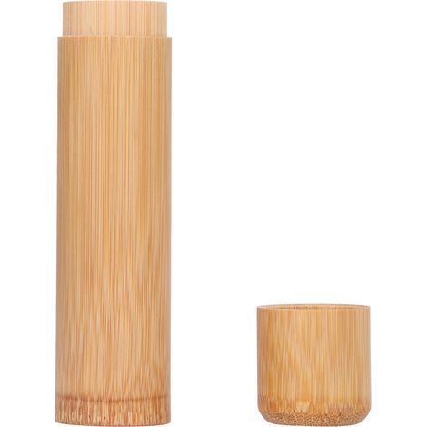 Boîte à thé en bambou, récipient de rangement portable pour feuilles de thé, café, grains et noix - Modèle 4, boîte de conservation hermétique (1/5)
