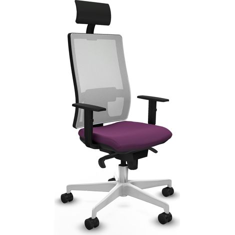 Sedia ufficio piqueras y crespo Horna viola rete bianca