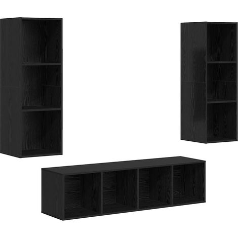 Maison Exclusive - Ensemble meuble TV 3 pcs Chêne noir Bois d'ingénierie