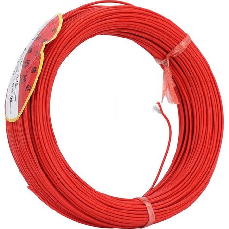 0,75 mm² Induktionsschleifen-Detektorspule, sauerstofffreier Kupferdraht, PTFE-Ummantelung, Kabel für Fahrzeug-Induktionsschleifendetektor, 50 m, 60