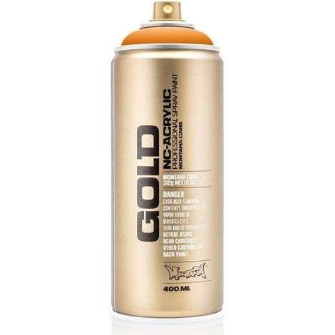 Bombe de peinture - Gold - Acrylique - Orangina - G2050 - 400ml - Montana Cans