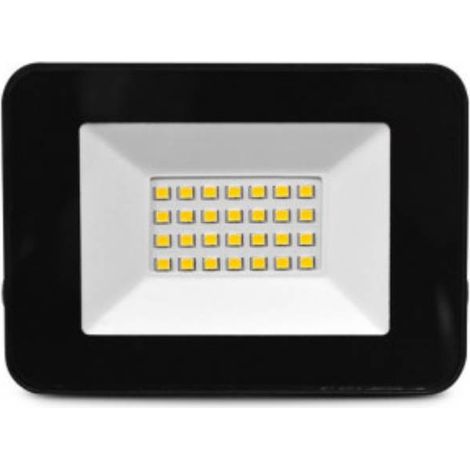 Projecteur LED Plat Noir 20W 6000K IP65 Miidex Lighting® (1/5)